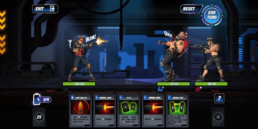An early mock-up of the new combat