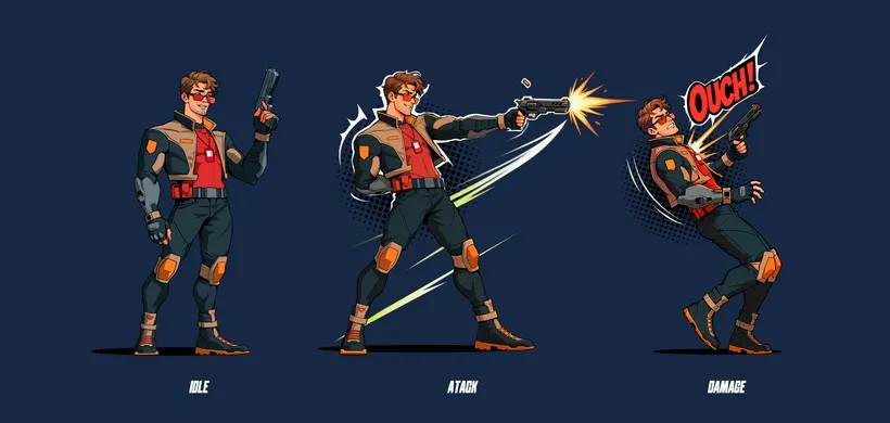 The Agent’s poses