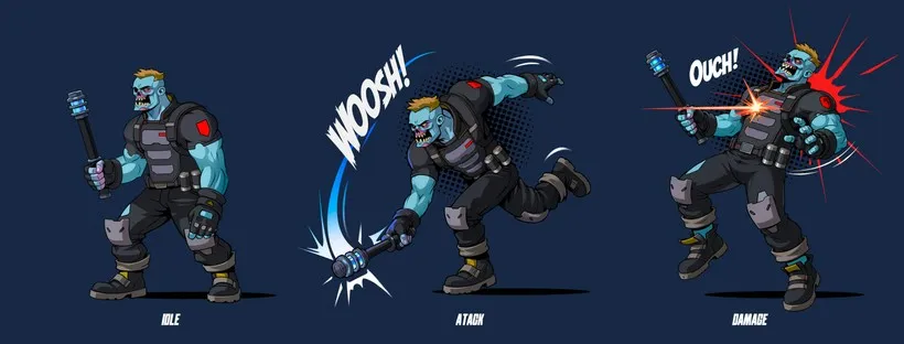 Enemy poses