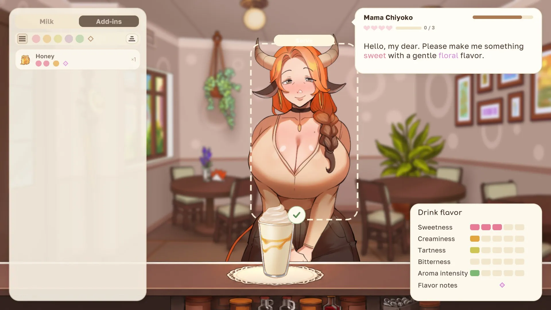 Mama Chiyoko orders something sweet