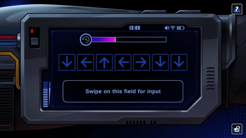 A hacking mini-game